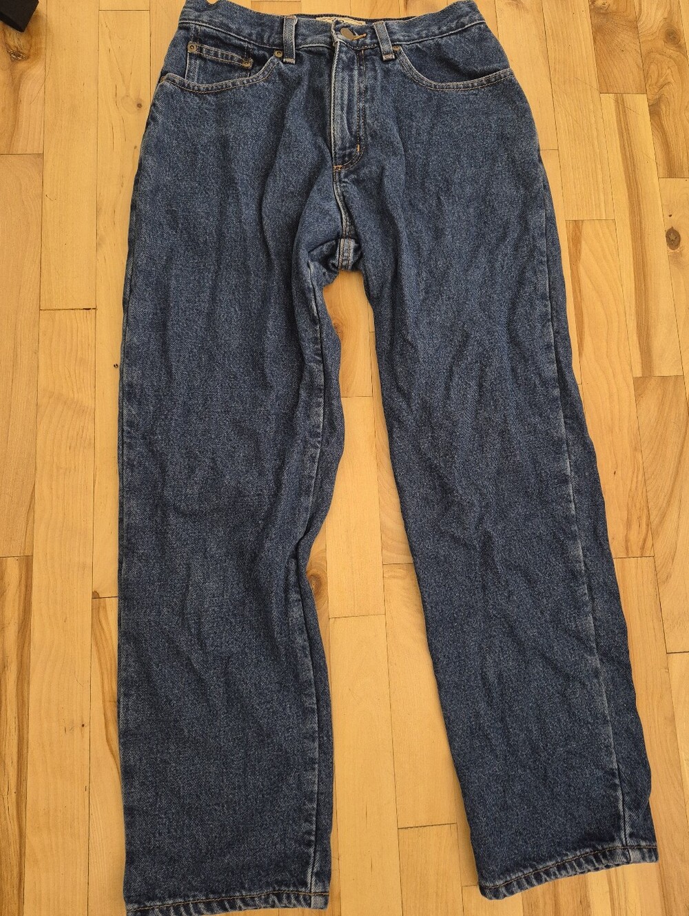 L.L. Bean Classic High-Rise Straight Jeans - Dark Blue